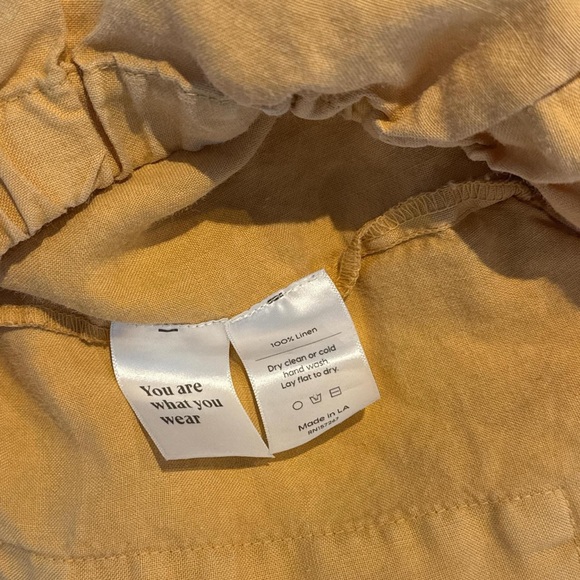Mate the label 100% linen shorts small - Picture 5 of 6